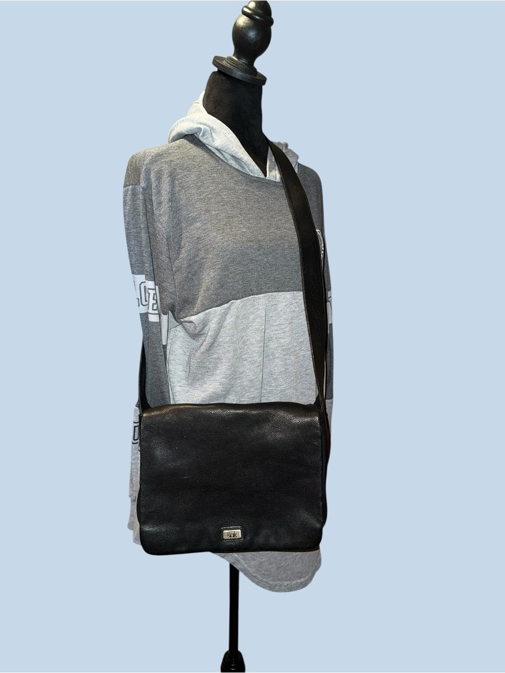 The Sak Black Leather Crossbody Bag